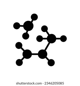 Molecule vector icon which can easily modify or edit

