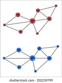 Molecule vector illustration.