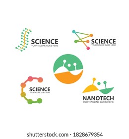 molecule vector illustration design template