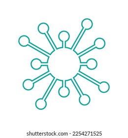 Molecule Vector Logo Design Template