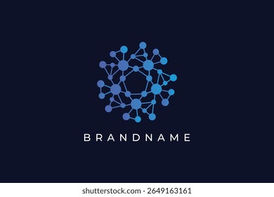 Molecule Vector Logo Design Template. 