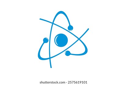 Molecule vector  Realistic molecule.  Science. Education Logo design