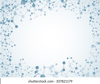Moleculer on isolated  background.vector