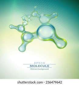 Molecules abstract background