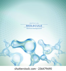 Molecules abstract background