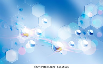 Molecules background, eps10