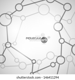 Molecules background.  Vector illustration. Eps 10.