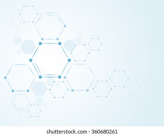 Molecules Concept and nervous system vector