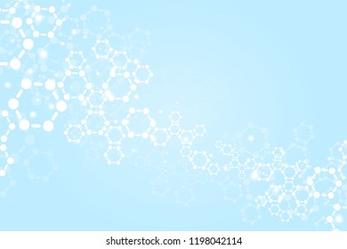 Molecules Concept of neurons and nervous system vector. 