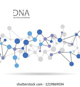 Molecules Concept of neurons and nervous system vector