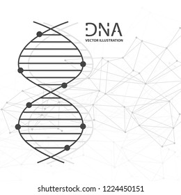 Molecules Concept of neurons and nervous system vector