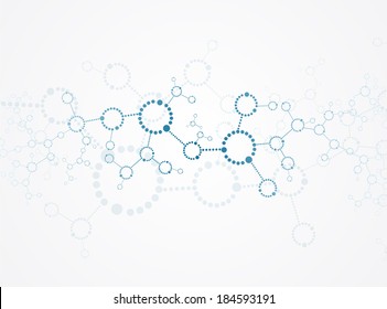 Molecules Concept of neurons and nervous system vector 