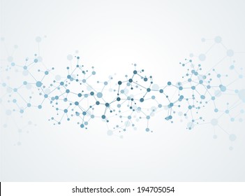 Molecules Concept of neurons and nervous system vector  - Shutterstock ID 194705054