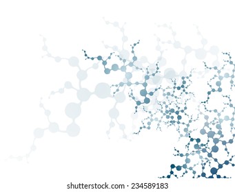 Molecules Concept of neurons and nervous system vector 