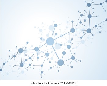 Molecules Concept of neurons and nervous system vector 