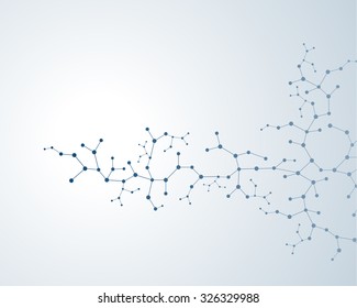 Molecules Concept of neurons and nervous system vector 