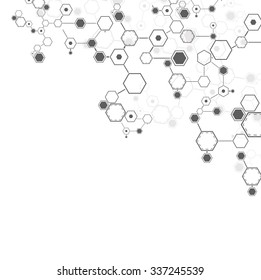 Molecules Concept of neurons and nervous system vector