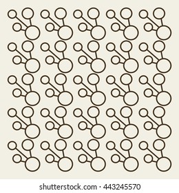 Molecules Concept of neurons and nervous system vector