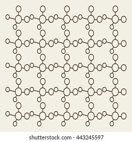 Molecules Concept of neurons and nervous system vector