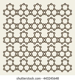 Molecules Concept of neurons and nervous system vector