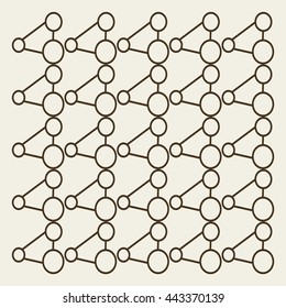 Molecules Concept of neurons and nervous system vector