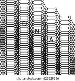 Molecules Concept of neurons and nervous system vector