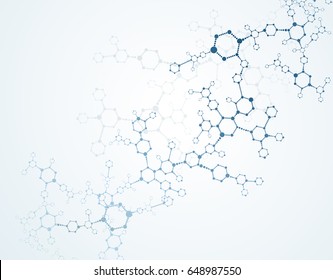 Moleküle Konzept von Neuronen und Vektor des Nervensystems