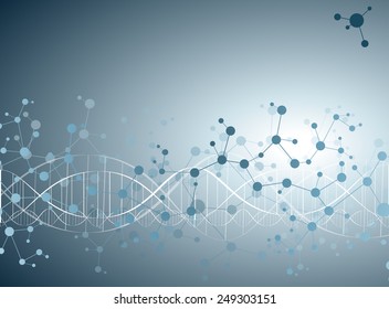 Molecules dna Concept of neurons and nervous system vector