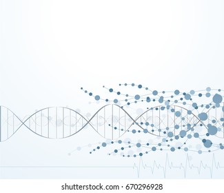 Molecules dna Concept of neurons and nervous system vector