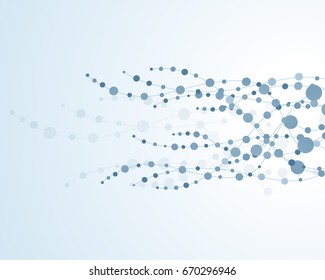 Molecules dna Concept of neurons and nervous system vector
