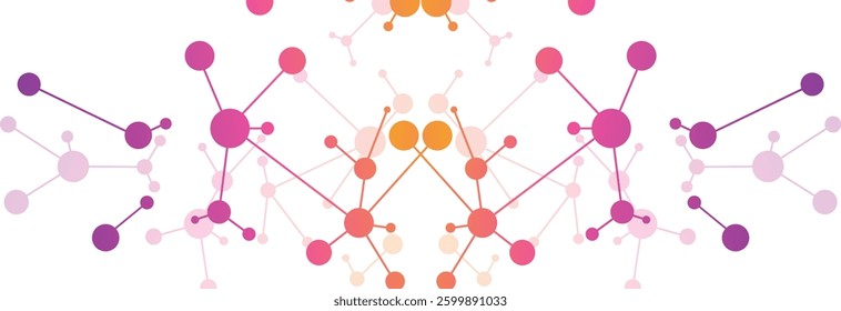 Molecules DNA, neural network, scientific research. Abstract background for innovation technology, science, healthcare, and medicine