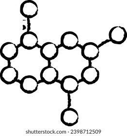 Molecules hand drawn vector illustration