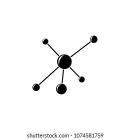 molecules icon. Element of education and science illustration. Premium quality graphic design icon. Signs and symbols collection icon for websites, web design, mobile app on white background