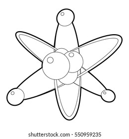Molecules icon. Isometric 3d illustration of molecules vector icon for web