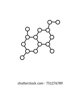 Molecules icon on white background