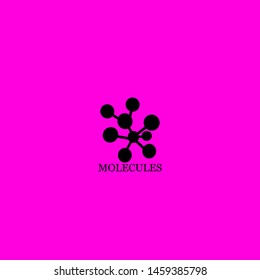 molecules icon sign signifier vector