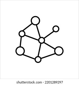 Vektorgrafik-Symbol von Molekülen