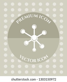 Molecules Icon for Web. Application, Software & Graphic Design.