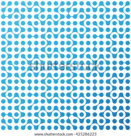 Molecules seamless pattern vector eps10 for fabric, paper and web design