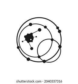 molecules in several intertwined circles