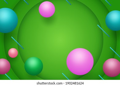 molecules spheres abstract background. Vector Illustration