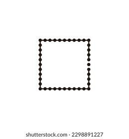 molecules, square, letter c geometric symbol simple logo vector