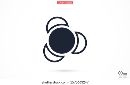 Molecules vector icon. Molecules for the chemistry of icon. Molecules for Dr icon. Molecules for work and sweets design icon