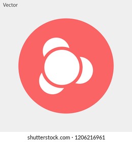 molecules vector icon eps10