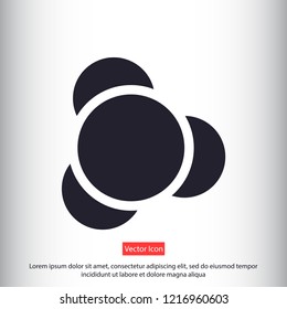 molecules vector icon eps10
