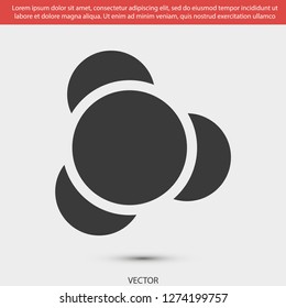 molecules vector icon eps10