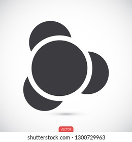 molecules vector icon eps10