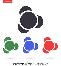 molecules vector icon eps10