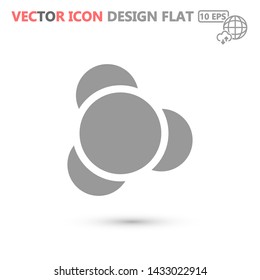 molecules vector icon eps10 , Lorem ipsum Flat design