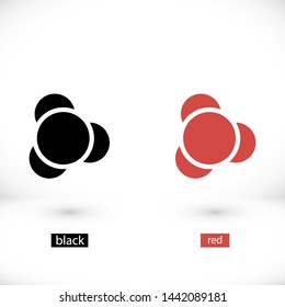 molecules vector icon eps10 , Lorem ipsum Flat design